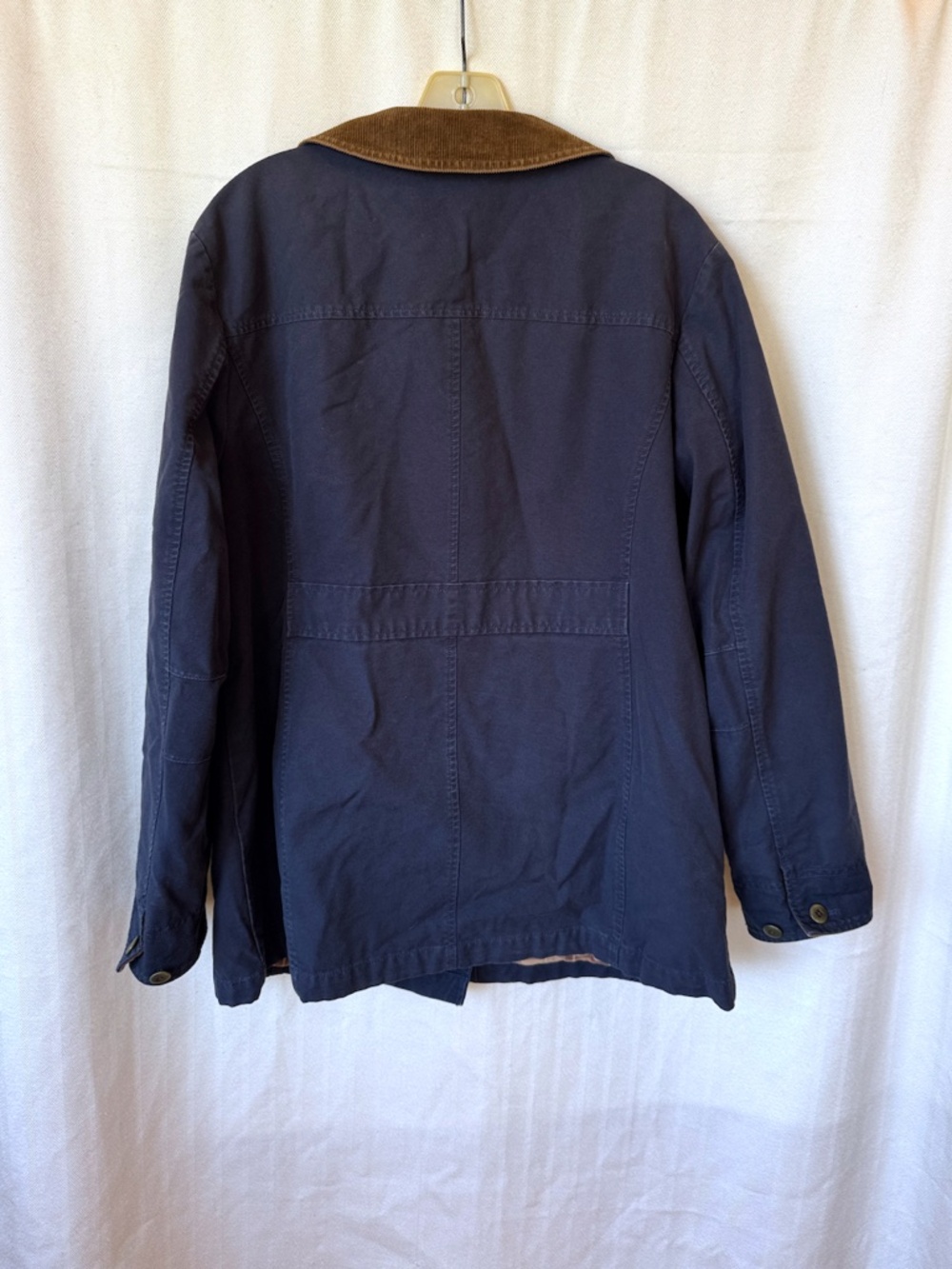 L.L.Bean Barn Jacket Navy Blue Cotton Canvas Chore Jacket - Picture 8 of 9